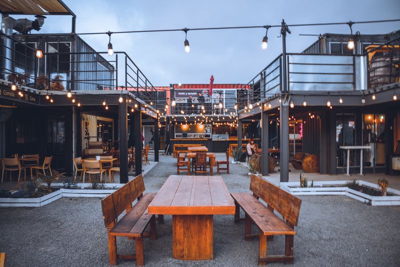 Chuys outdoor patio seating area